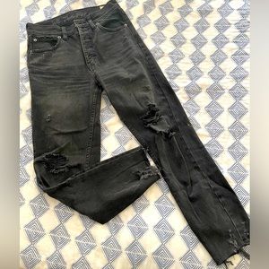 Size 24 free people black jeans